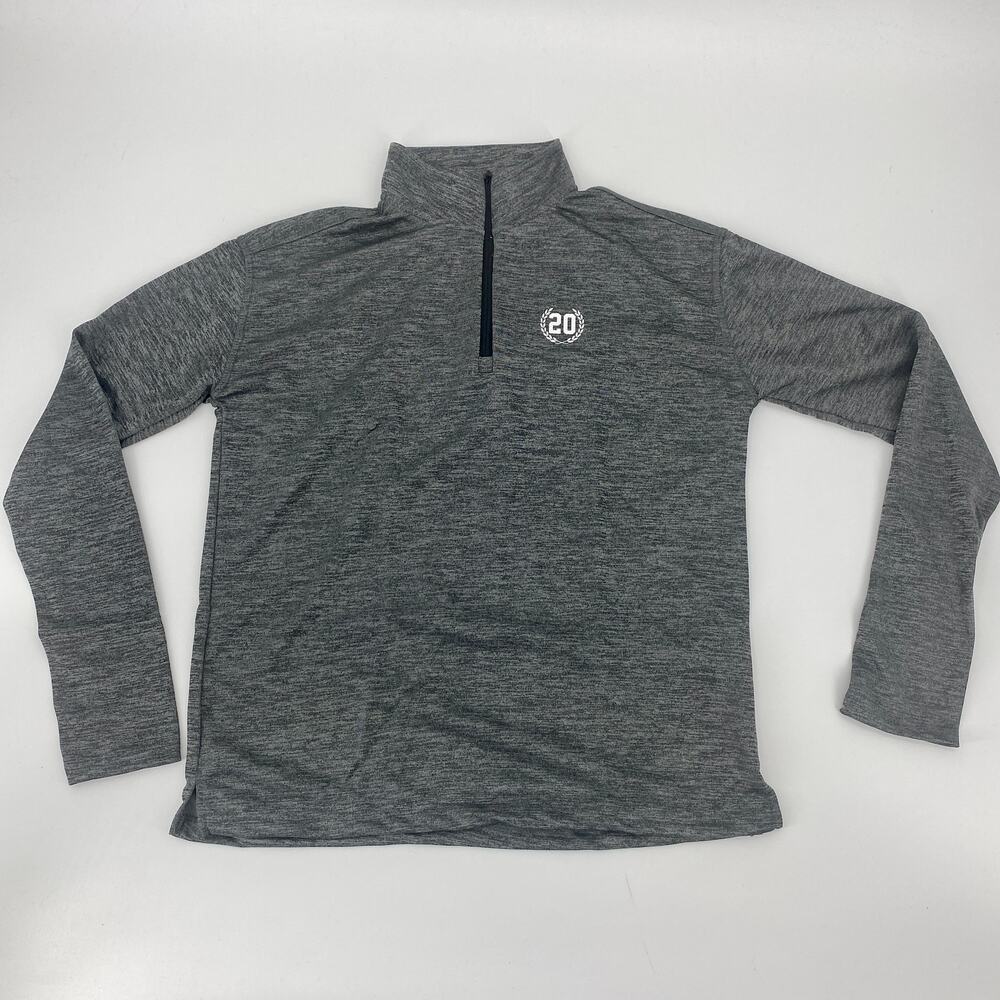 NWOT JOSTENS Grey Pull-Over Lightweight 1/4 Zip Athletic Top Women's Sz M